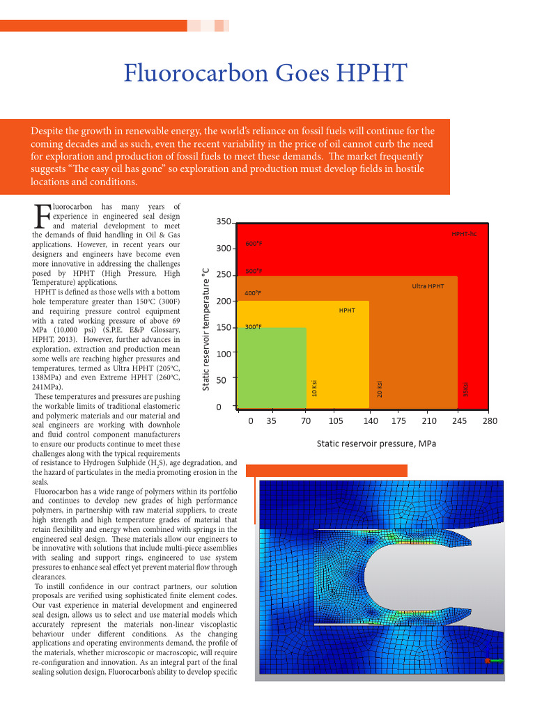 Innovations in HPHT Sealing Solutions | PDF | Temperature | Pressure