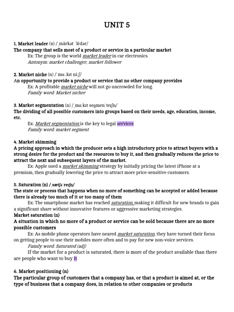 Key Marketing Concepts Explained | PDF | Adjective | Brand