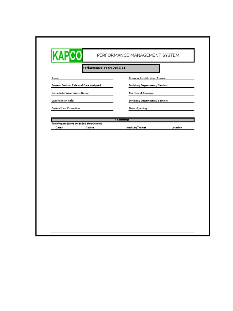 Performance Management System Overview | PDF | Career & Growth