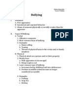 Bullying Outline