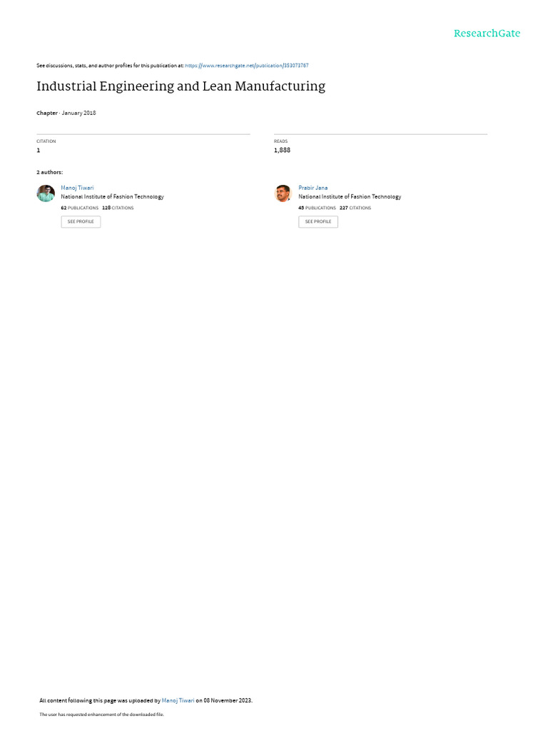 CH 17 IndustrialEngineeringandLeanManufacturing | PDF | Lean ...