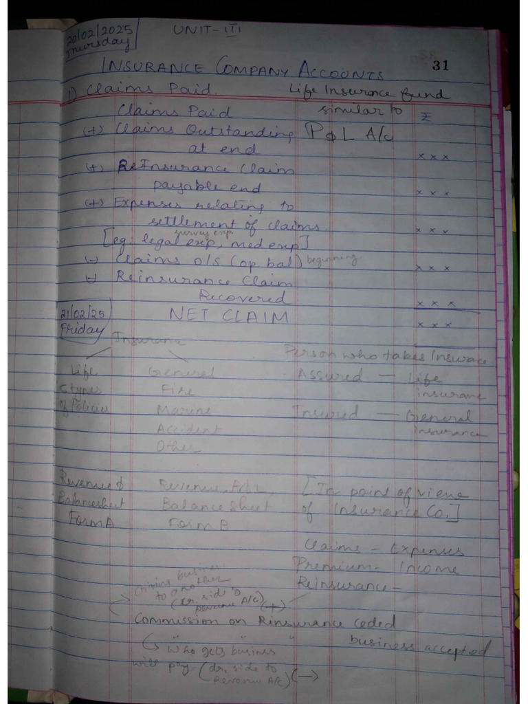 Insurance Accounts | PDF