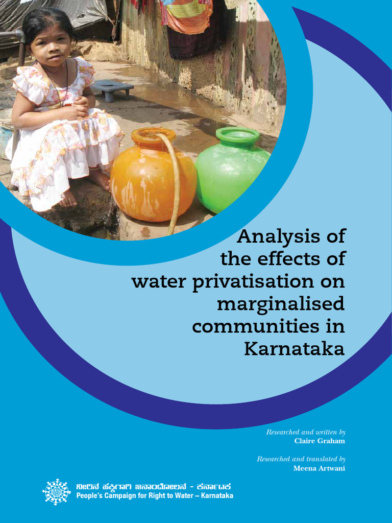 Water Privatization Impact in Karnataka | PDF | Water Supply ...