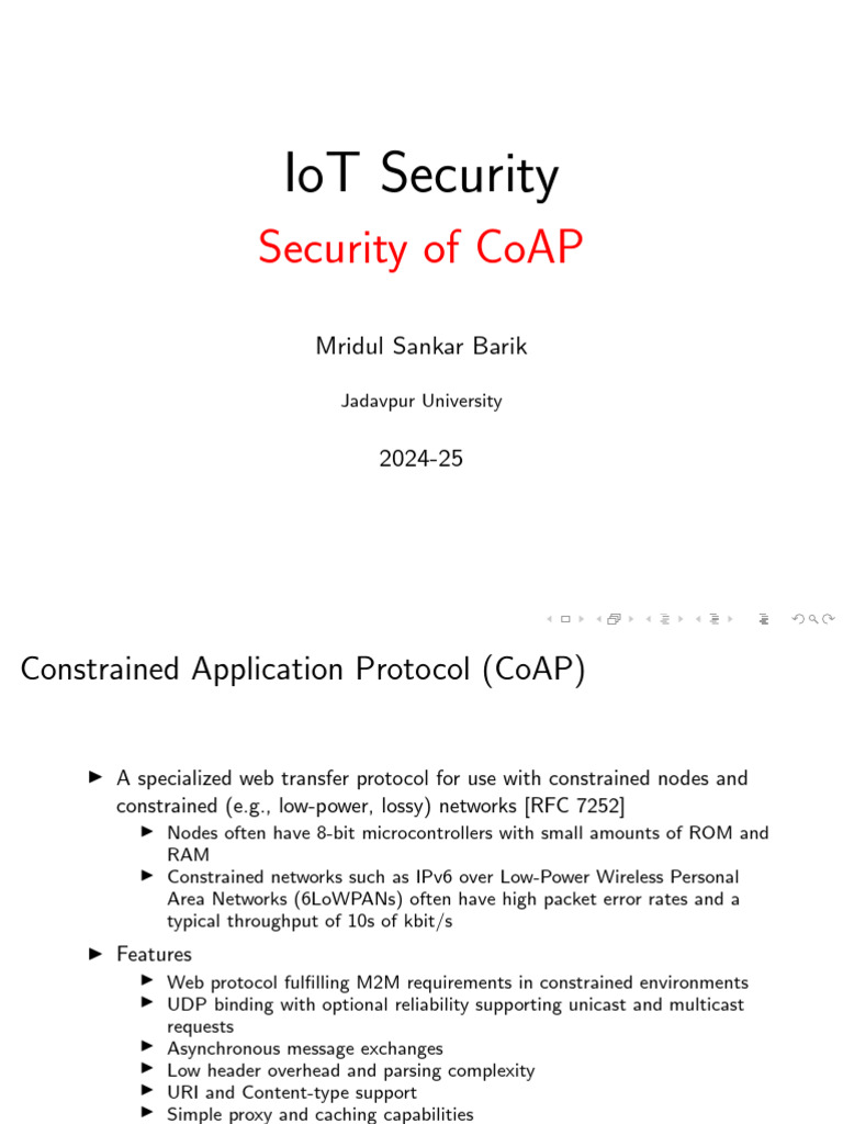 IoT Security Security of CoAP | PDF | Proxy Server | Computer Network
