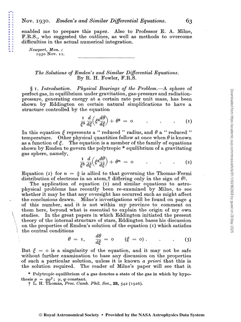 1930 MNRAS Volume 91 Article 63 | PDF