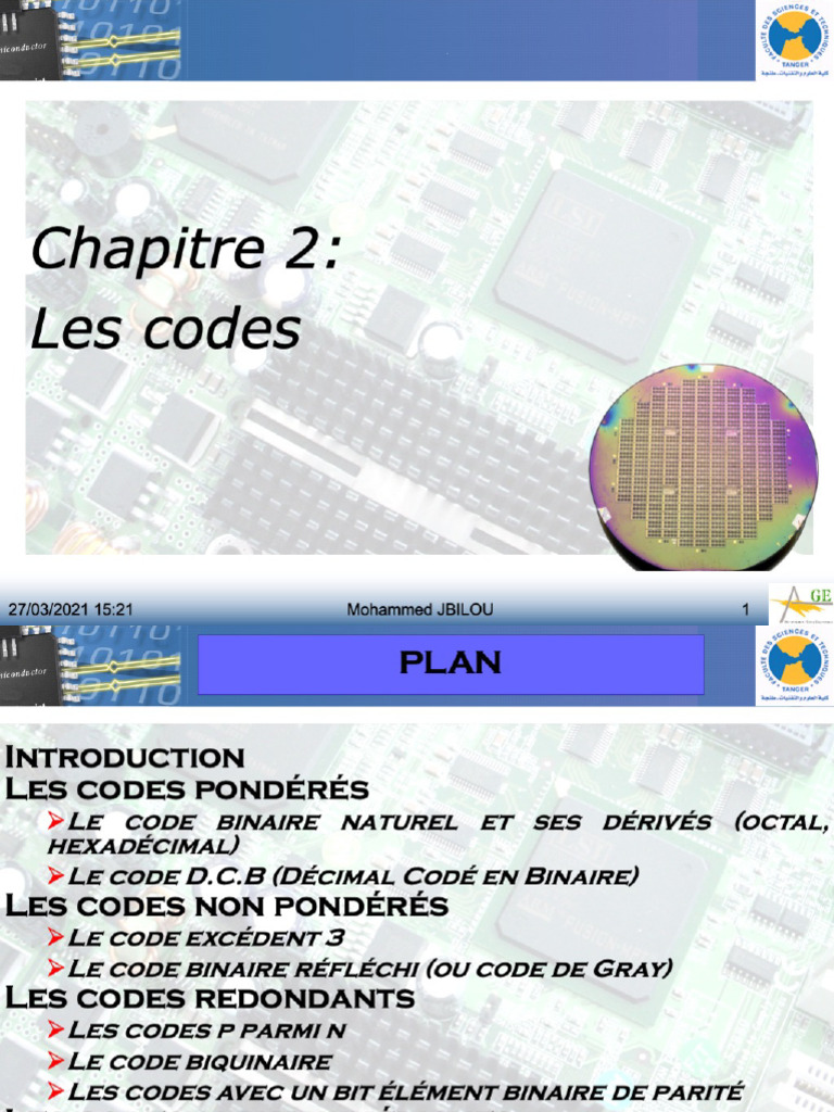 Chapitre 2 Les Codes | PDF