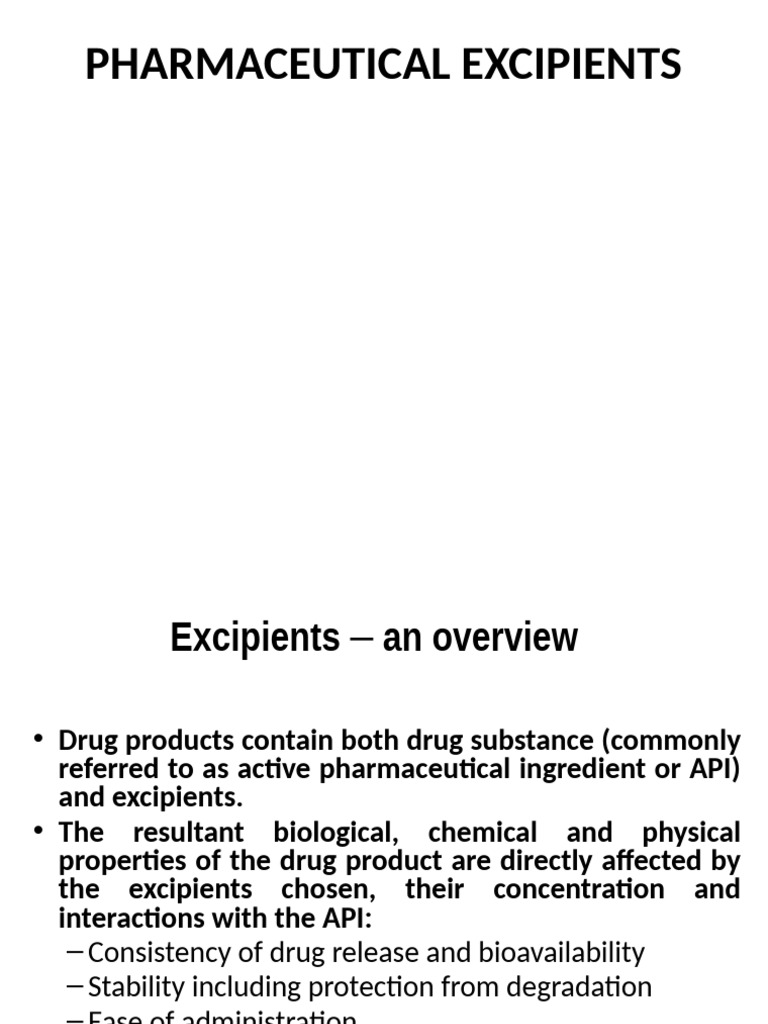Choosing Pharmaceutical Excipients | PDF | Tablet (Pharmacy ...