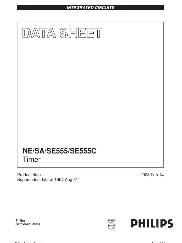 Datasheet 555 Timer | PDF | Electronic Circuits | Electricity