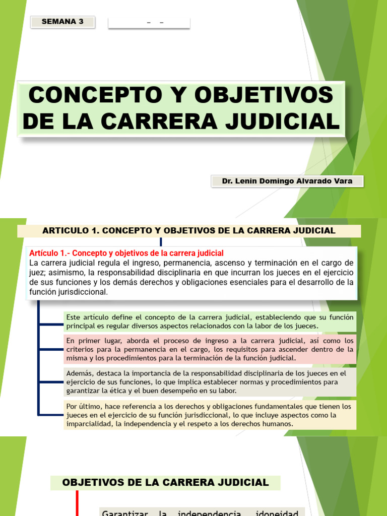 Objetivos y Requisitos de la Carrera Judicial | PDF | Juez | Judicaturas