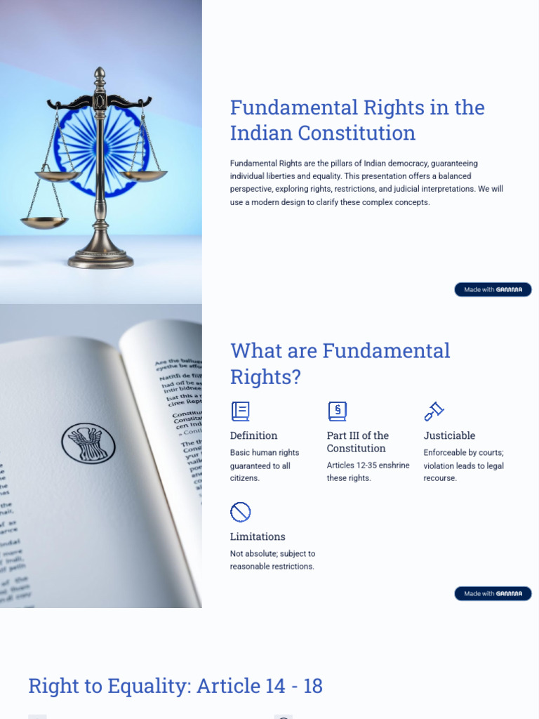 Fundamental Rights in Indian Constitution | PDF | Universalism | Rights