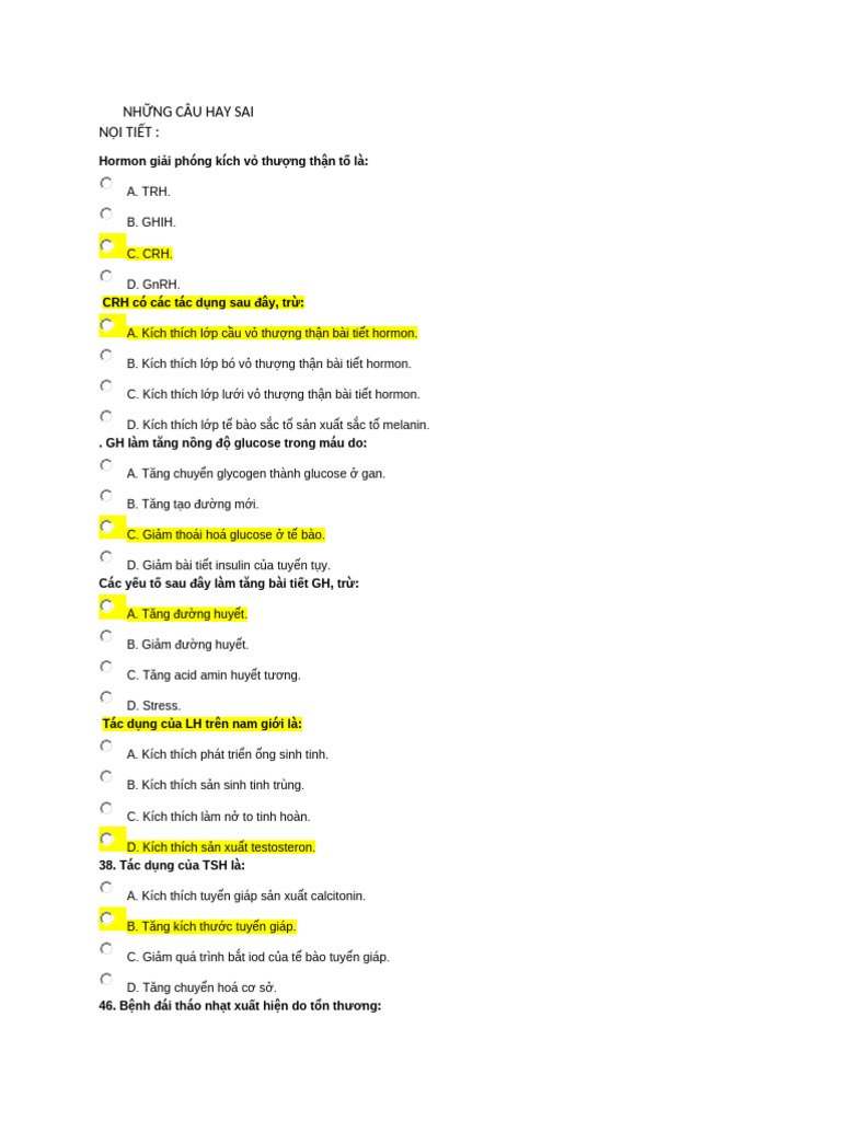 NH NG Câu Hay Sai | PDF