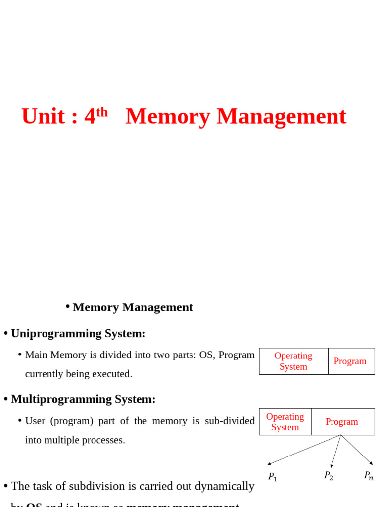Memory Management Techniques Explained | PDF | Software | Computer Hardware