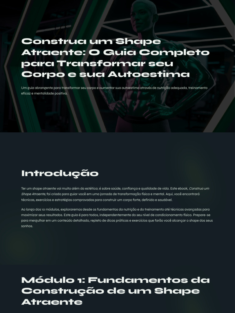 Guia para Construir um Shape Atraente | PDF | Músculo | Alimentos