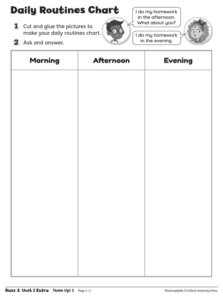 Daily Routines Activities Guide | PDF