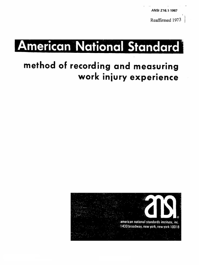 ANSI Z16 1 1967 R1973 Method of | PDF