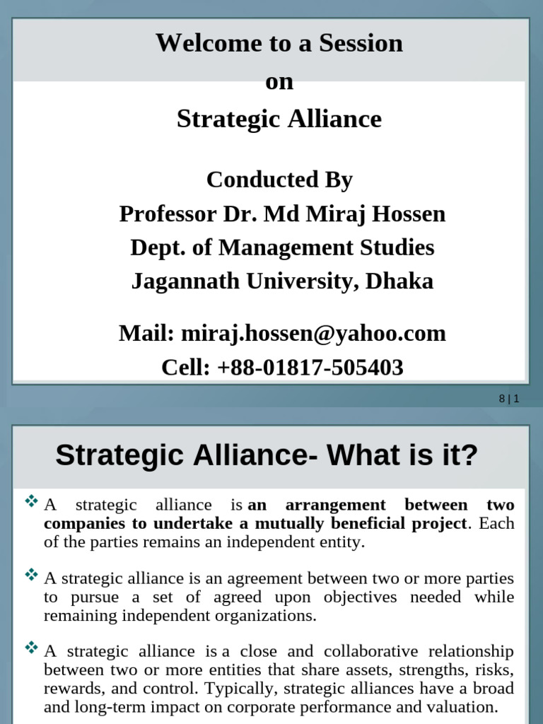 Understanding Strategic Alliances | PDF | Franchising | Joint Venture