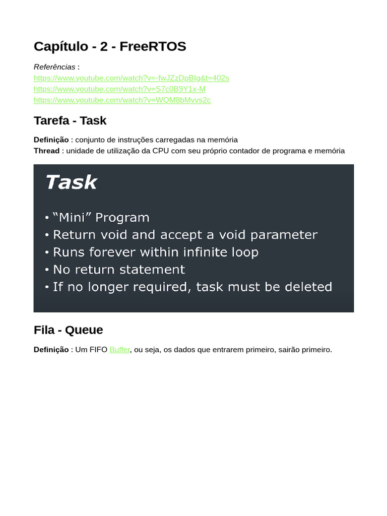 Introdução ao FreeRTOS e Tarefas | PDF