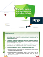 Estudio inversión publicitaria en medios digitales (iab Spain) 2011