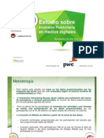 Estudio Inversión Publicitaria en Medios Digitales (Iab Spain) 2011