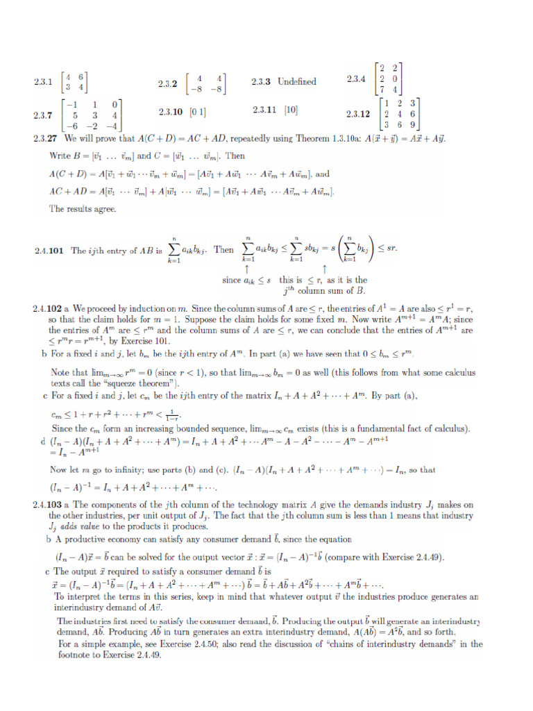 Math E-21b Homework #3 Solutions | PDF
