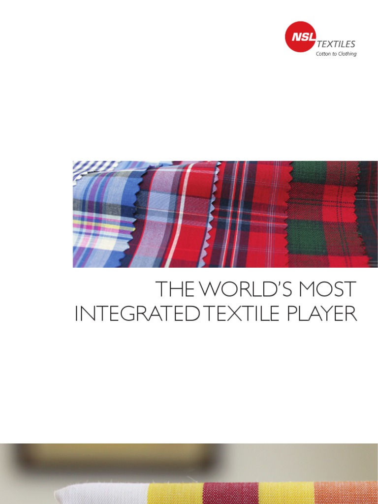 NSL Textile Brochure Cotton Spinning (Textiles)