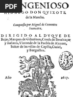 El Ingenioso Hidalgo Don Quixote de La Mancha. Edición Del Año ...