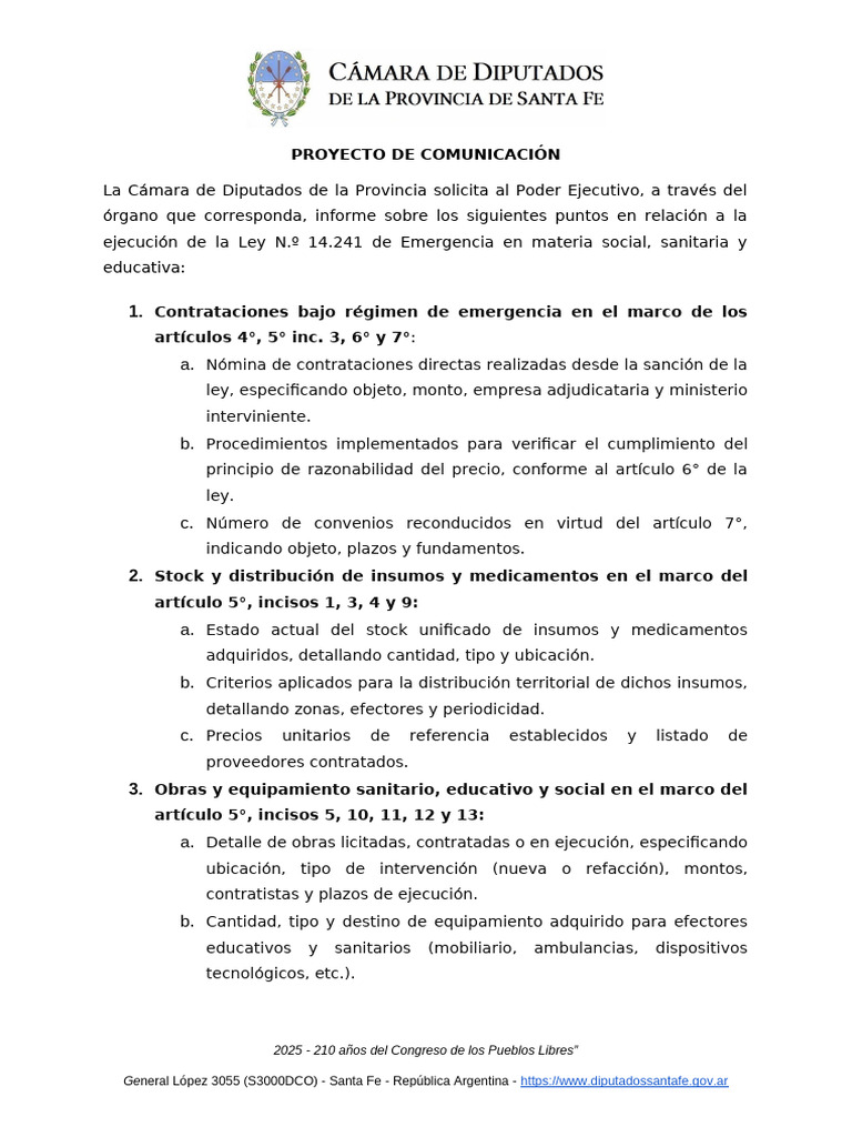 05 - 05 PC - Informacion Sobre La Ley de Emergencia Social, Sanitaria y ...