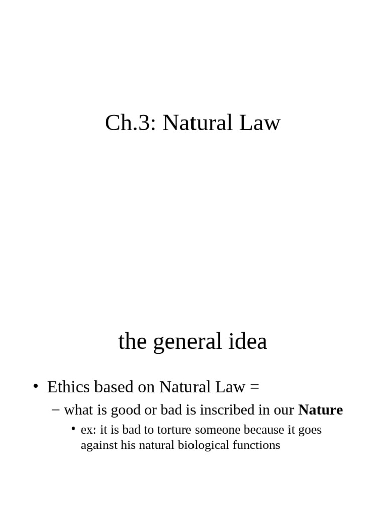 03 Ethics Natural Law | PDF | David Hume | Natural Law