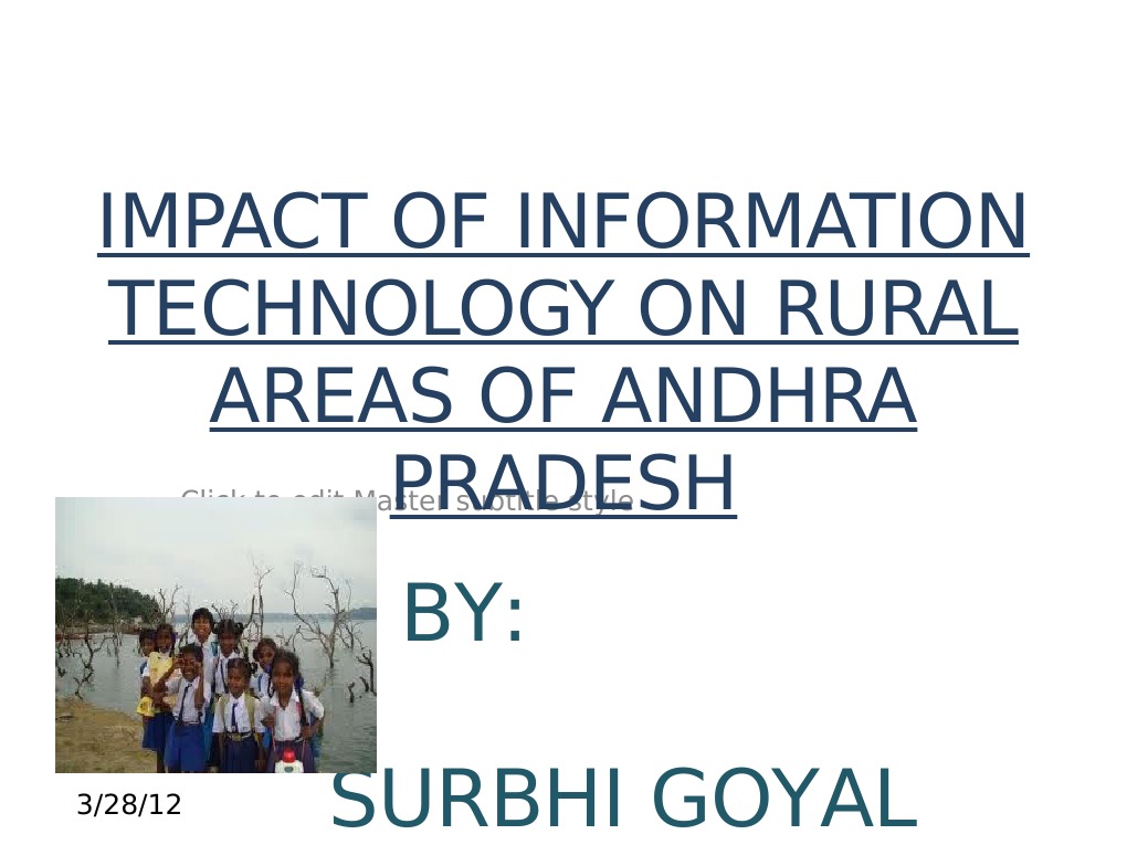 Impact of IT on Rural Andhra Pradesh | PDF
