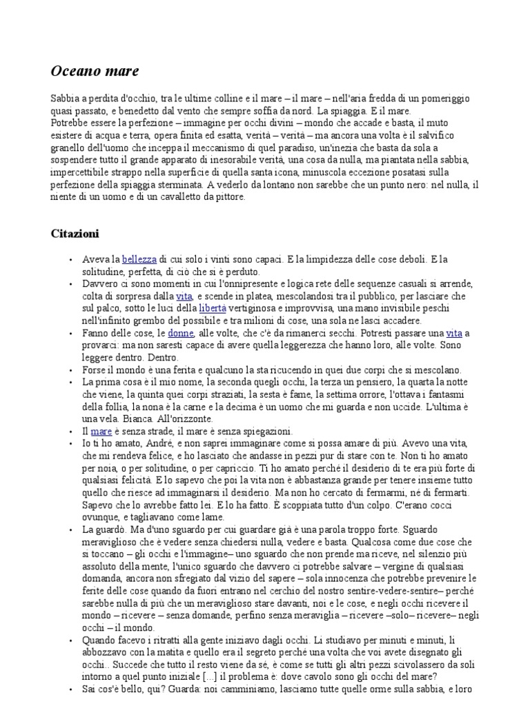 Citazioni Oceano Mare