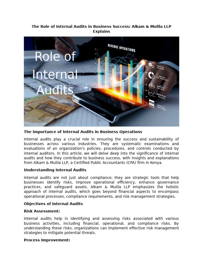 The Role of Internal Audits in Business Success | PDF | Internal Audit ...