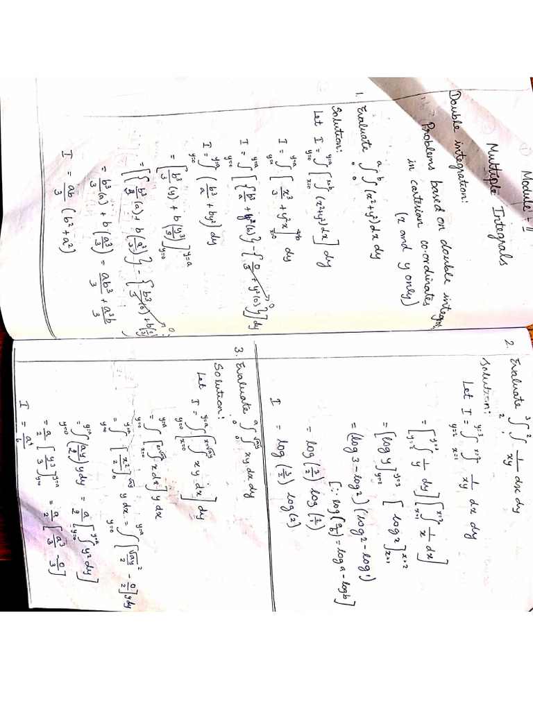 Multiple Integral | PDF