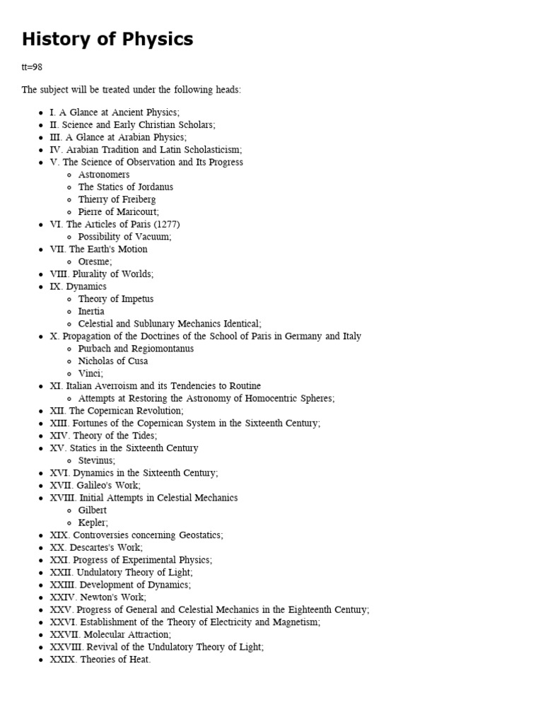 History of Physics | PDF | Ptolemy