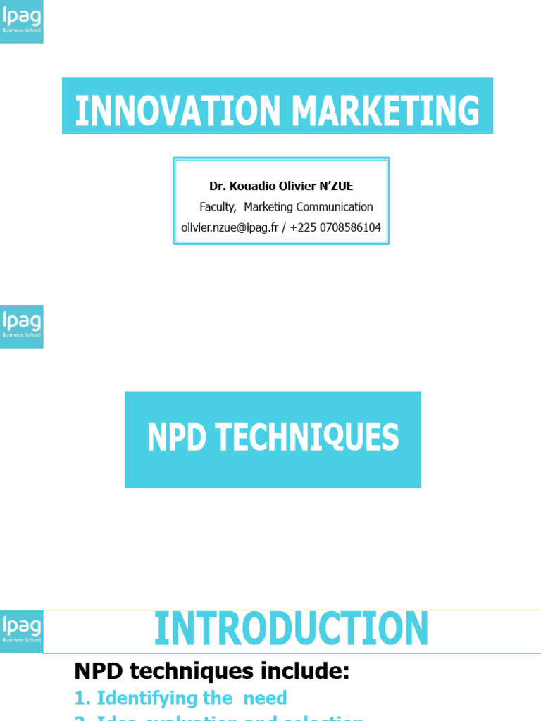 IM - 24-25 - Session 6 - NPD Techniques | PDF | Marketing | Brainstorming