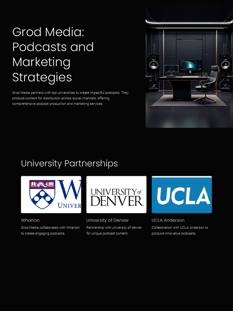 Grod Media's Podcast Production Services | PDF | Podcast | Multimedia