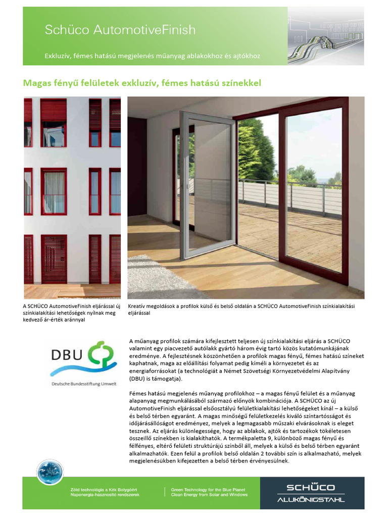 Schueco AutomotiveFinish HU | PDF