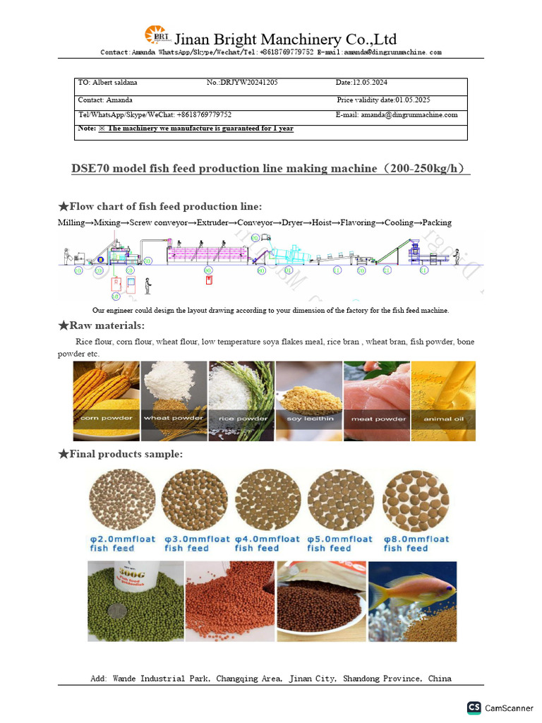 Fish Injector Price List and Quotes | PDF | Extrusion | Mechanical ...