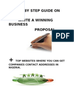 Step by Step Guide On Business Proposal Writing