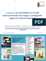 Internet: Propuesta de actividades en el aula sobre prevención de riesgos y navegación segura