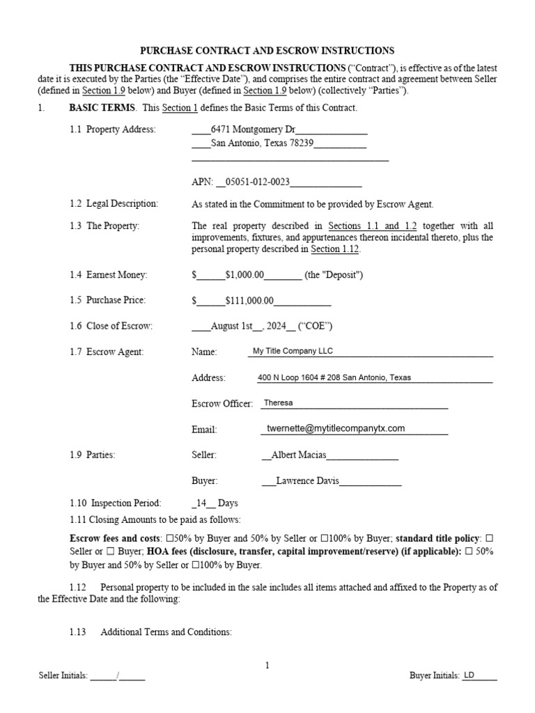 6471 Purchase Contract | PDF | Sales | Procurement