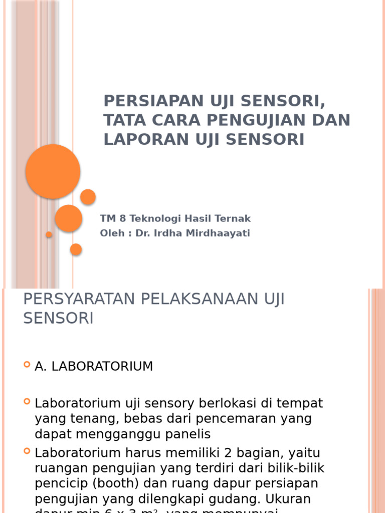 Panduan Uji Sensoris Minuman Fermentasi | PDF