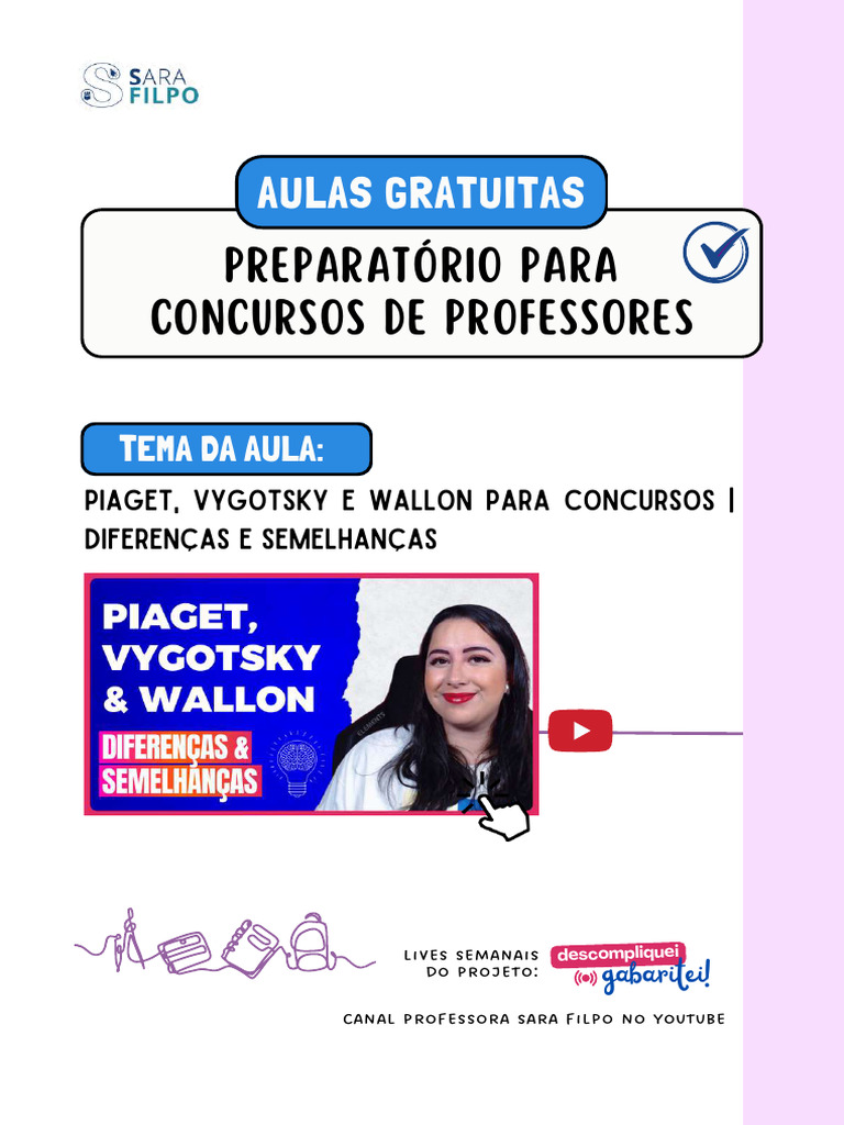 Diferenças entre Piaget, Vygotsky e Wallon | PDF | Aprendizado | Pedagogia