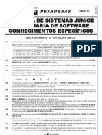 Tarde - Prova 05 - Analista de Sistemas Junior - Engenharia de Software - Conhecimentos Especificos