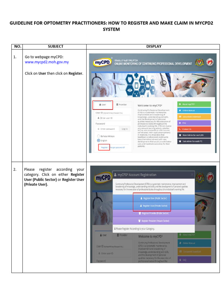 Optometry Registration & Claims Guide | PDF | World Wide Web | Internet ...