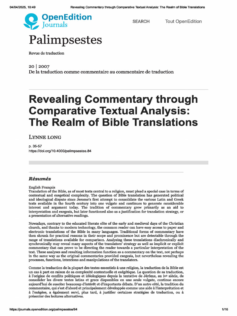 Lynne Iong - Revealing Commentary Through Comparative Textual Analysis ...