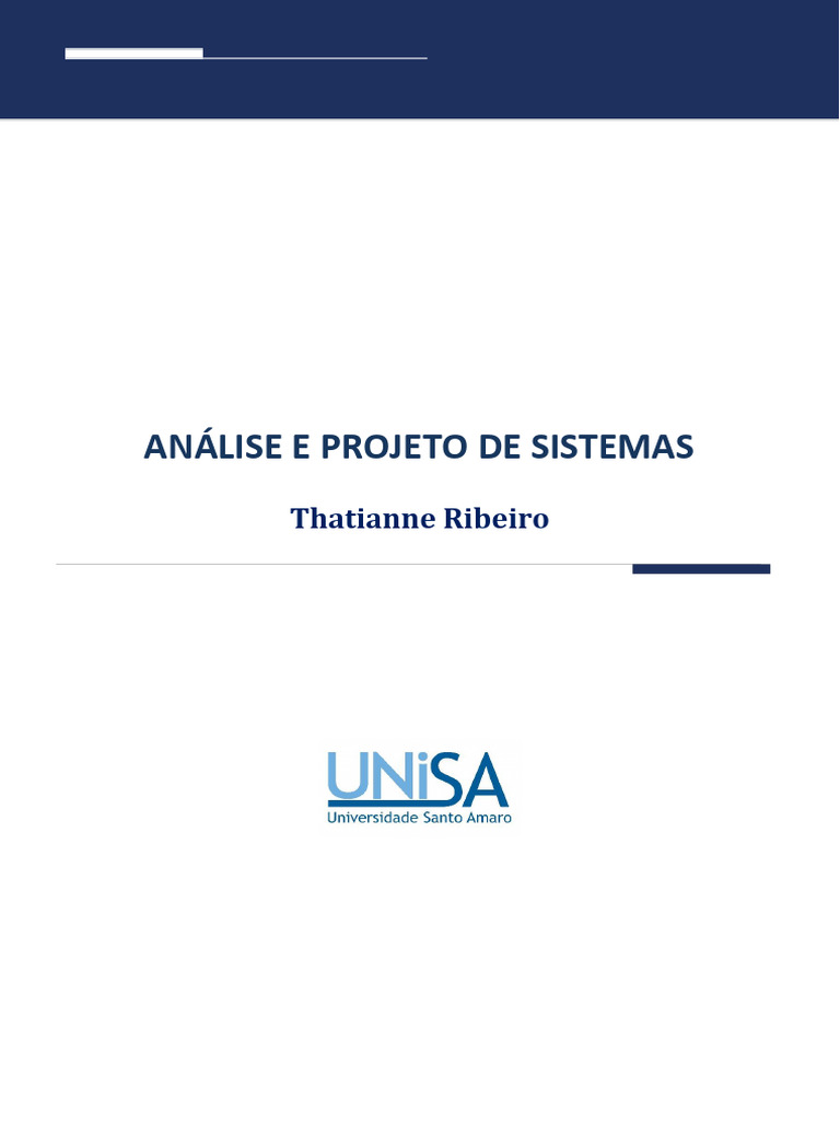 Análise e Projeto de Sistemas de Software | PDF | Linguagem de ...