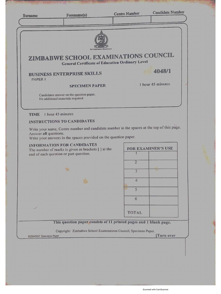 BES P1specimen | PDF