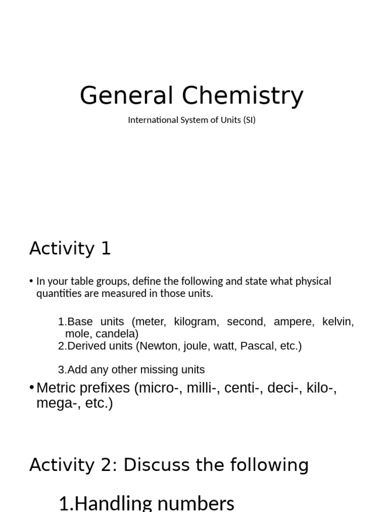 Understanding SI Units and Scientific Notation | PDF