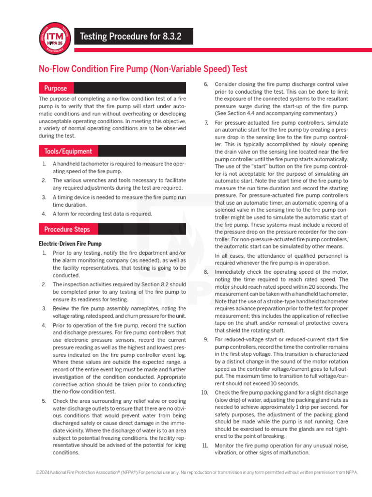 241028063927NFPA 25 Testing Procedure For 8.3.2 PDF Pump Valve