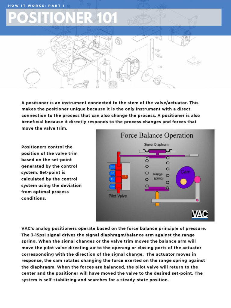 Pneumatic Valve Positioner Basics | PDF